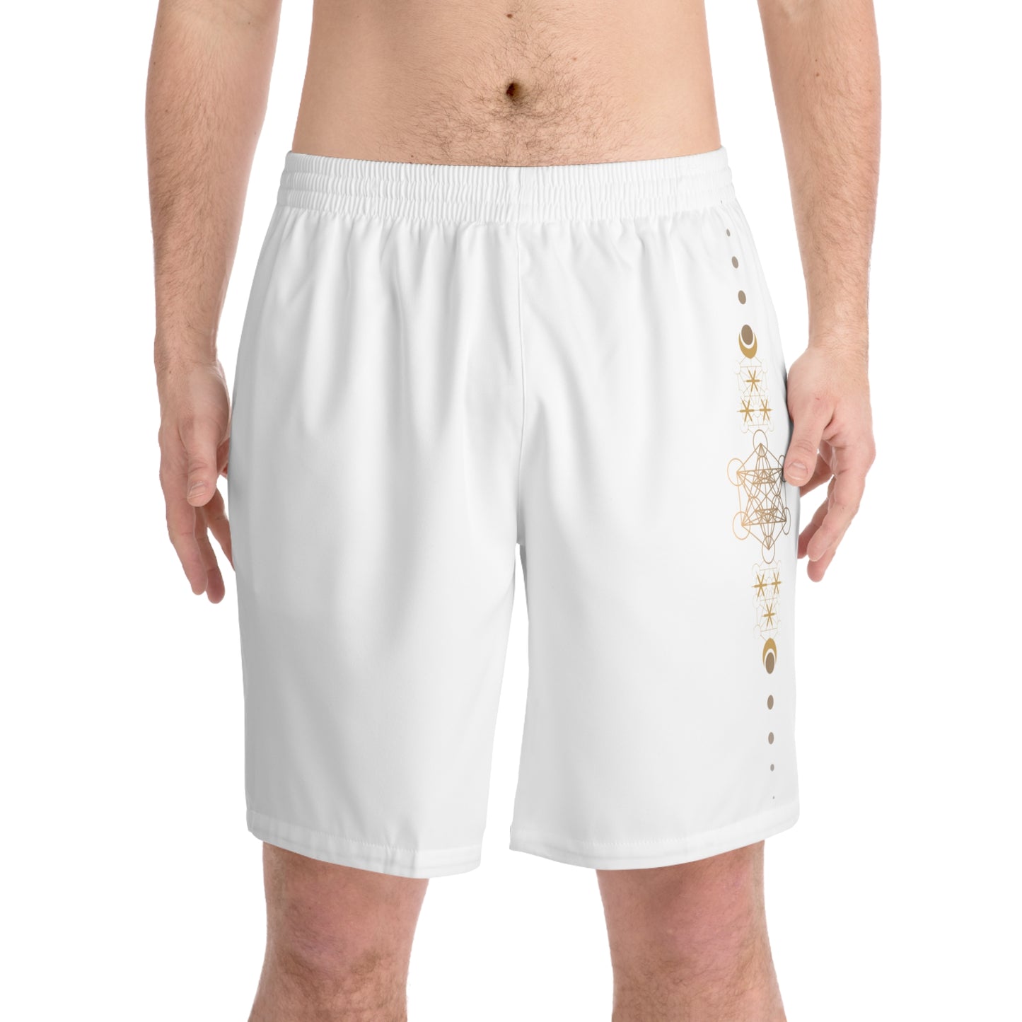 Men's Elastic Beach Shorts (AOP)